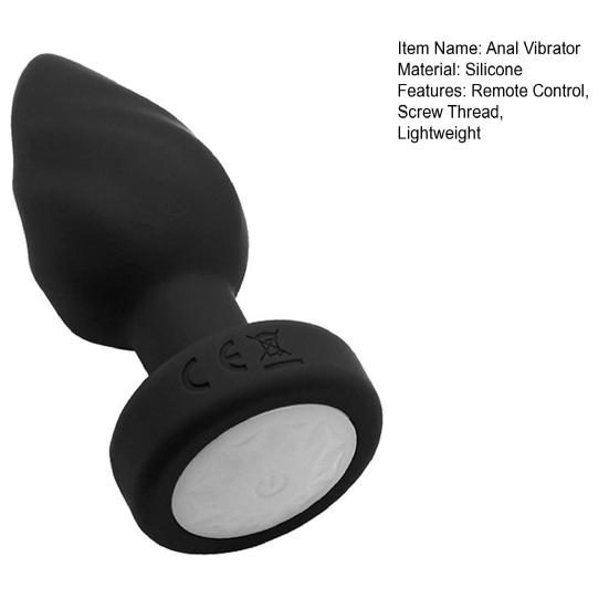 Glow-in-the-Dark Anal Vibrator with 10 Vibration Modes Night-Light Anal Masturbator Massager Adult Novelty Sex Toy