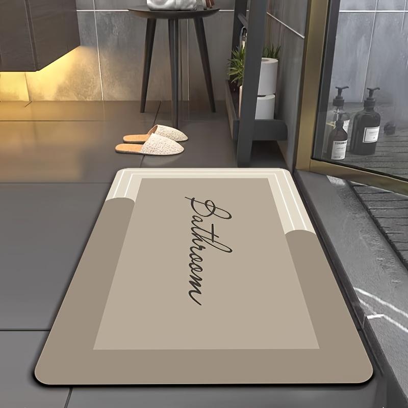 Bathtub and Shower Mat, Super Absorbent Diatomaceous Earth Mat, Non-slip, Quick-drying, Easy To Clean, Suitable for Bathrooms, Bathtubs, Kitchens