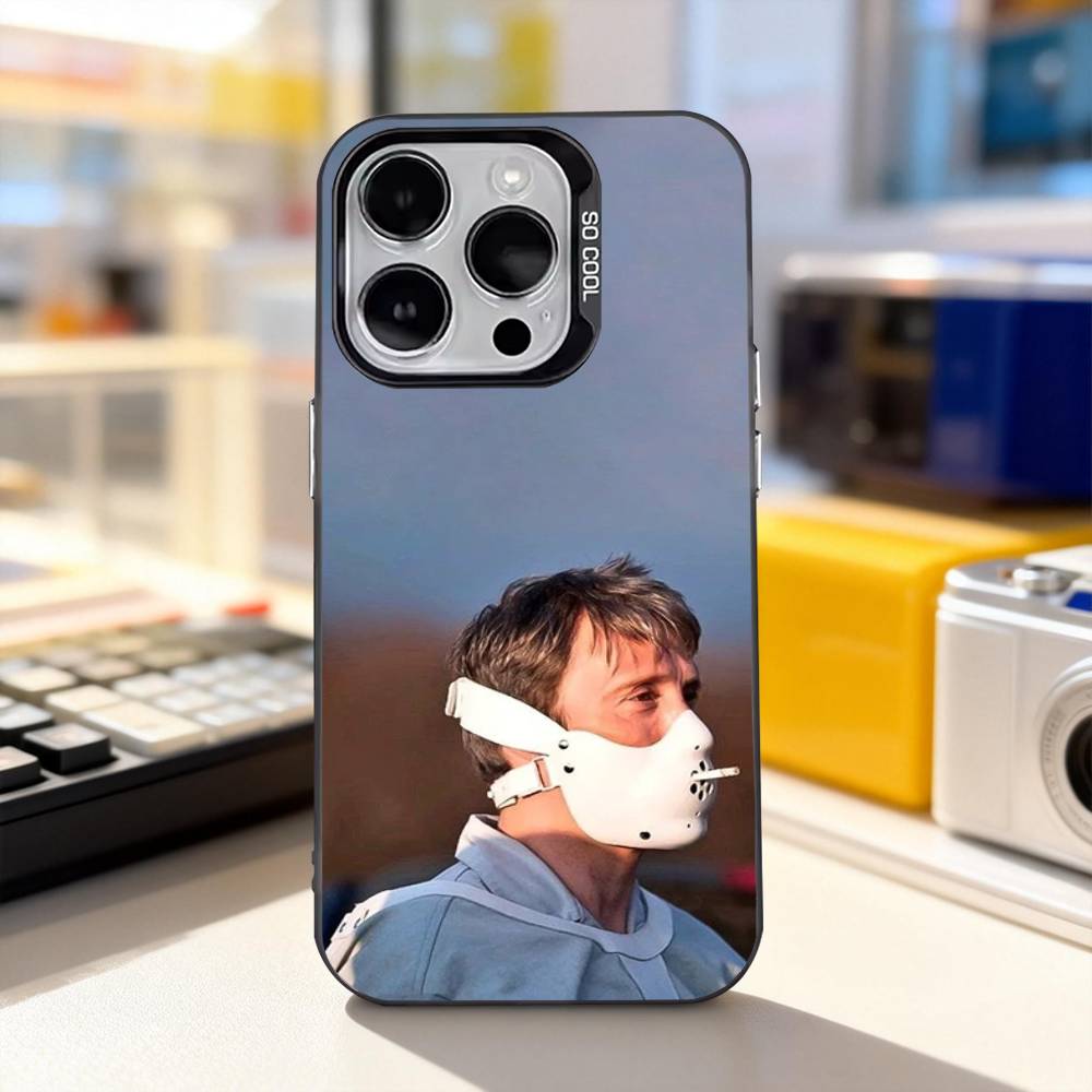 Mikkelsen H-Hannibal Cool Phone Case For iPhone 11,12,13,14,15,16,17,Pro,Max,Plus,E,Air,Mini IMD Matte Black