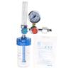 Buoy Type Oxygen Pressure Gas Regulator Inhaler G5/8" Thread O2 Pressure Reducer Oxygen Gauge Flow Meter Zinc Alloy