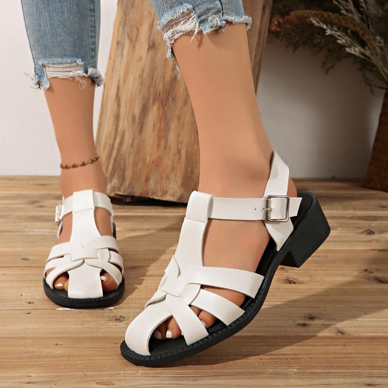 Women Breathable Flat Roman Sandals Outdoor