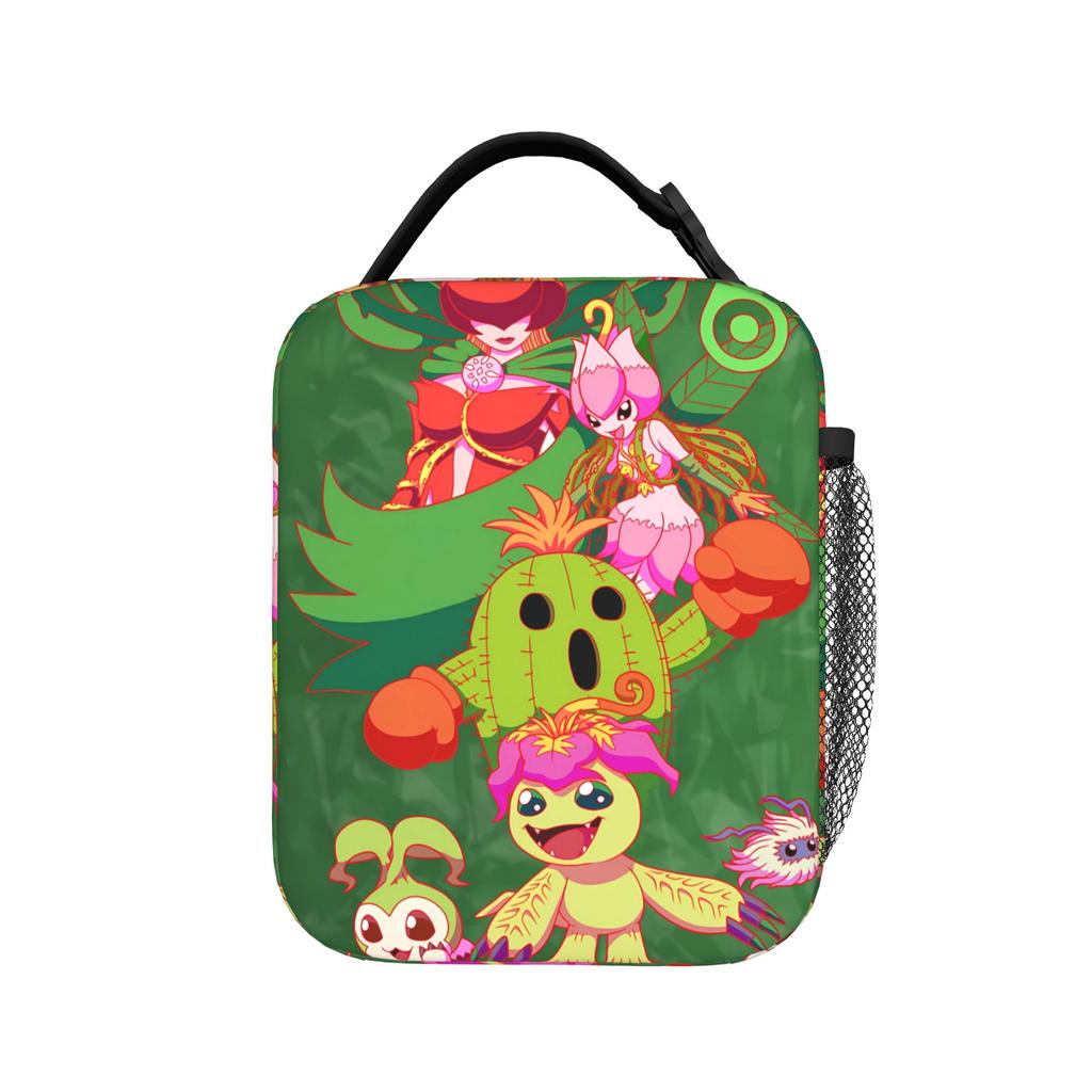 Cartoon Digimon Adventure Anime Lunch Bag Travel Portable Lunch Box For Child  Oxford Designer Cooler Bag