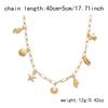 Starfish Clavicle Chain Gold Color Sweater Chain Fashion Shell Necklace  Gifts
