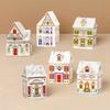 .Holiday Village Spice House Set, Mini Christmas Gingerbread Houses Jars, Festive Decor Kitchen Countertop Christmas Candle
