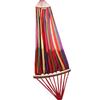 Heavy Duty Canvas Hammock With Curved Rod Outdoor Camping Swing Single Double Person Anti-Tip Design