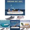 Inertial Simulation Aircraft Carrier Model Plastic Toy Car For Boys Ages 2-6 With Sound And Light Effects