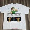 Bite Me Elf Gingerbread Man Christmas T Shirt Extra Large XXLBrand New Vintage Washed Stretched Versatile Fashion Homme Unisex