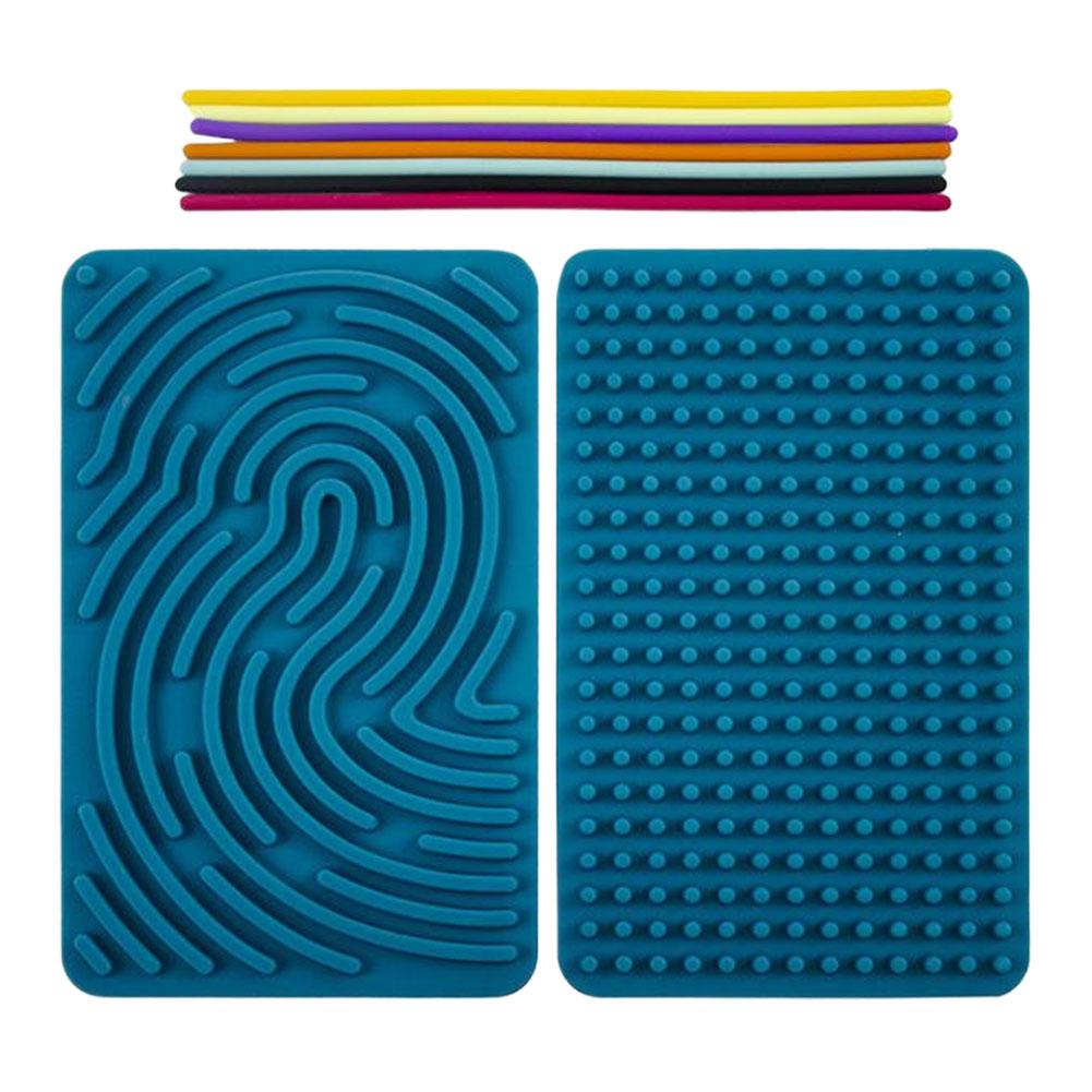 Sensorisches Spielzeug mit 11 Saiten Sensorische Matte Doppelseitig Activity Board zur Beruhigung bei Stress Angstzuständen ADHS & Autismus für Kinder ab 3 Jahren & Erwachsene