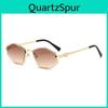 Hexagonal Retro Metal Frame Sunglasses With Gray Pc Lenses For Summer Outings And Parties