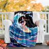 Surf Theme Printed Blanket - Perfect for Couch, Bed, Travel & Outdoor Use | Machine Washable, Cozy & Durable.
