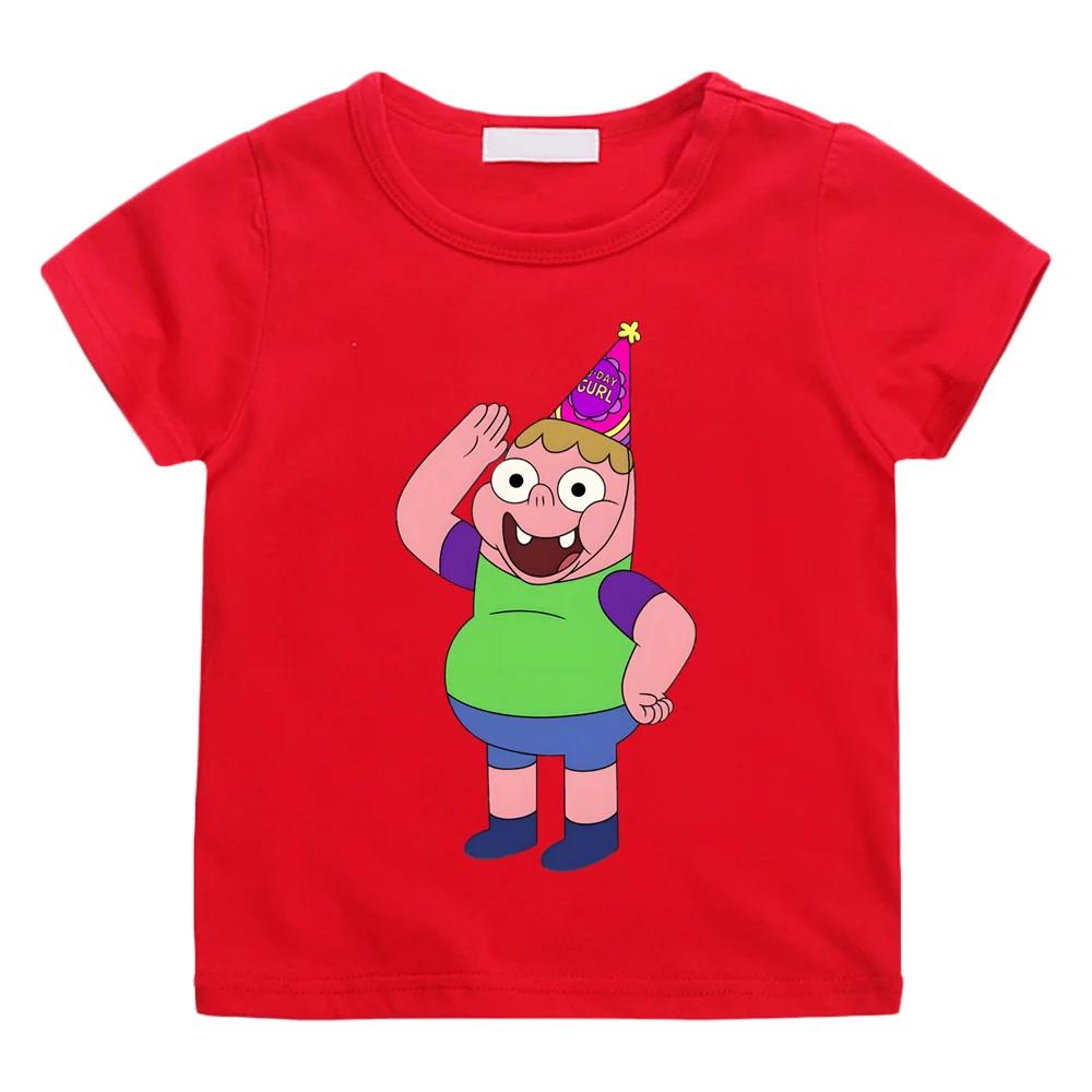 

Christma Clarence Cartoon Print T-shirts Kawaii Anime Tshirt Cute Manga 100% Cotton Tee-shirt Aesthetic Cartoon Boy/girl T Shirt 100 червоний