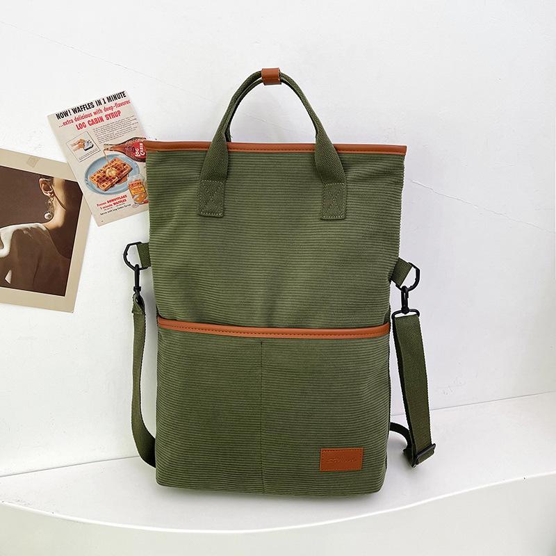 Simple casual lightweight bucket bag shoulder bag versatile messenger bag female college student class commuter backpack