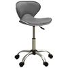 Vidaxl Office Chair, Grey, Upholstered In Faux Leather
