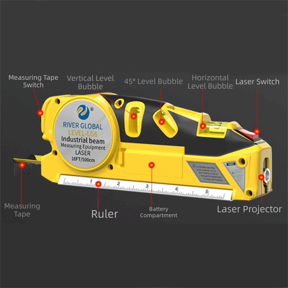 Vertical Horizontal Infrared tape measure 4IN1 Measuring Tape Digital Laser Tape Measure Home Use