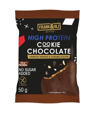 FRANK&OLI Protein Kurabiye KURABİYE ÇİKOLATA Çıtır Fıstık & Karamel
