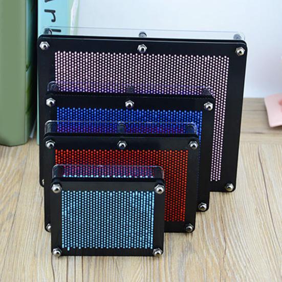 3D pin art senzorická hračka novinka klon ruční model jehlová hračka plastová fidget dlaňová deska pro domácí dekoraci stolu narozeninový dárek pro děti i dospělé