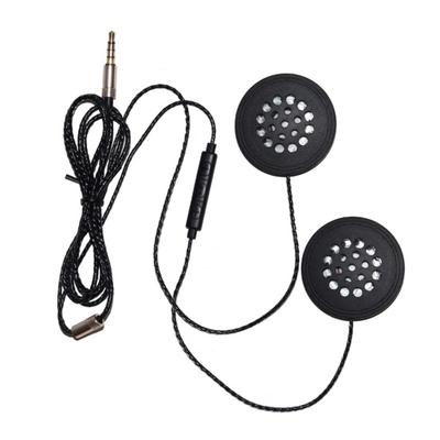 Motorcycle Motorbike Helmet 3.5mm Wire Control Music Headphone Headset with Mic