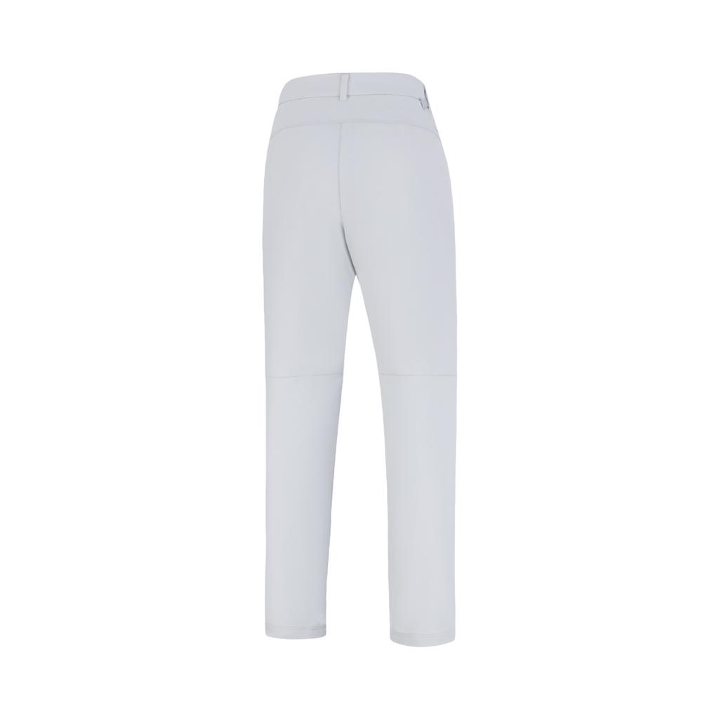 Li Ning Group Purchase Series Solid Color Zipper Straight Leg Sports Casual Pants Women Bottoms Mist-Gray AYKU784-2