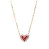 Ceramic Love Star Necklace Small Flower Tai Chi Color Printed Pendant 14K Fresh And Sweet