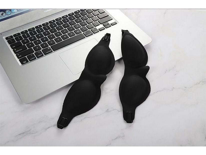 Comfortable 3D Light-Blocking Silicone Eye Mask for Odorless Sleep and Eye Protection