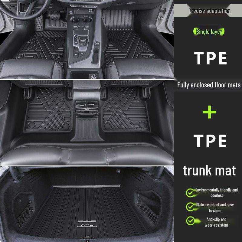 Volkswagen Passat Car Floor Mats: TPE Material, Surround Design, Door Sill Protection, Fits 19-26 Models, Eco-friendly
