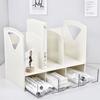 Office Desktop Organizers and Accessories Desk Book Stand with 3 Sliding Drawer for Office Supplies