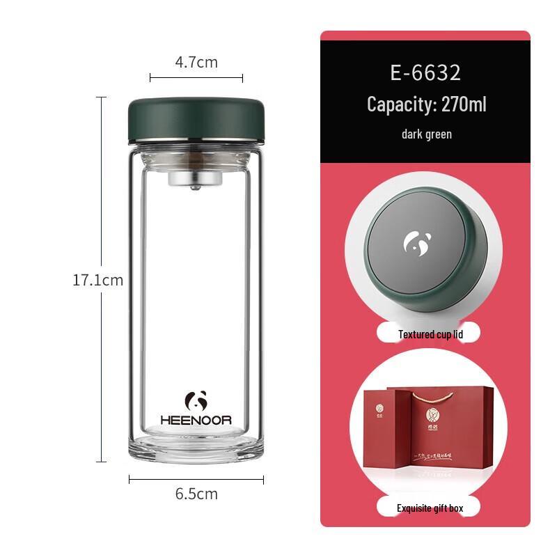 

XINUO Classic Double Wall Glass Cup