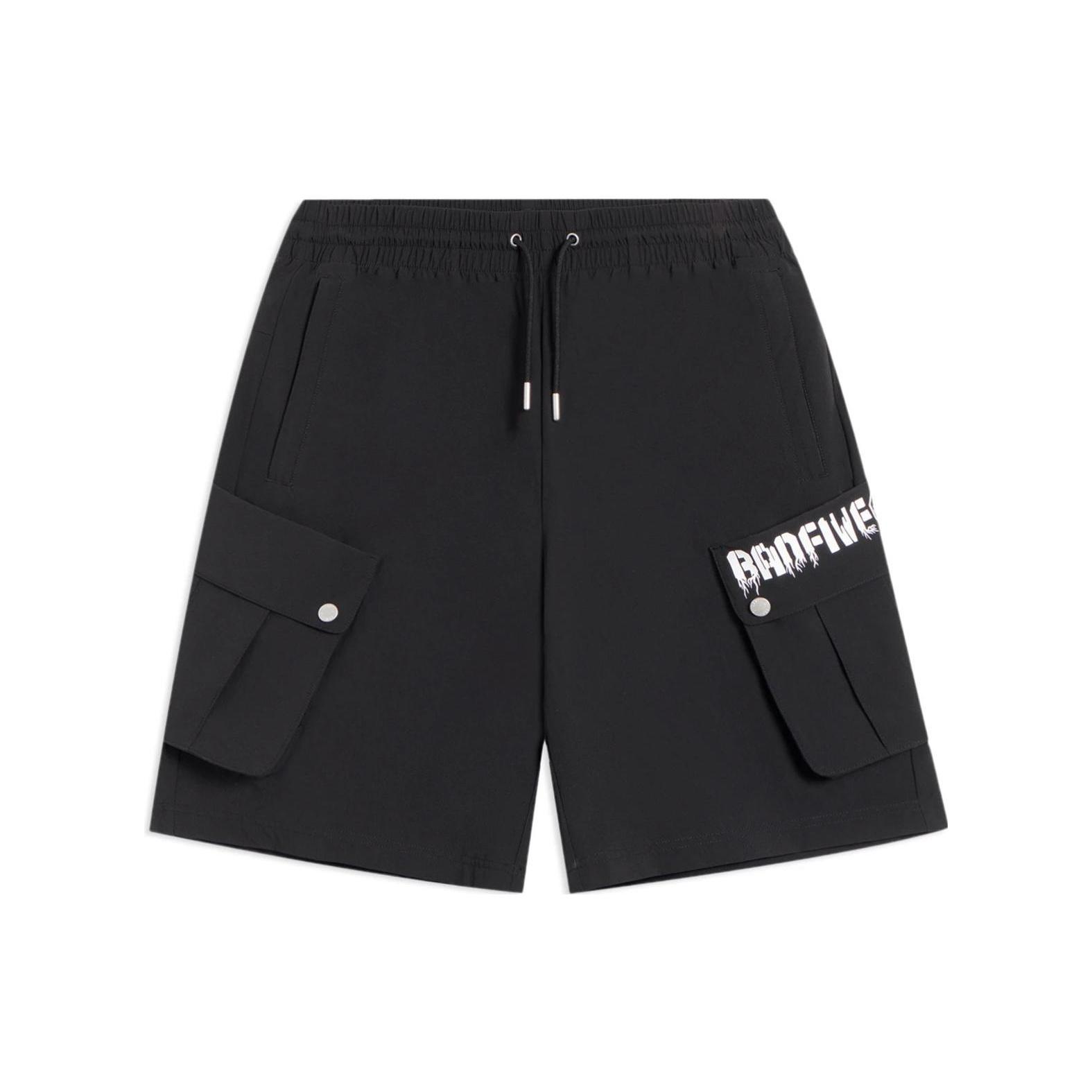 Li-Ning BadFive Graphic Pocket Shorts Black Men s AKSS603-2 S