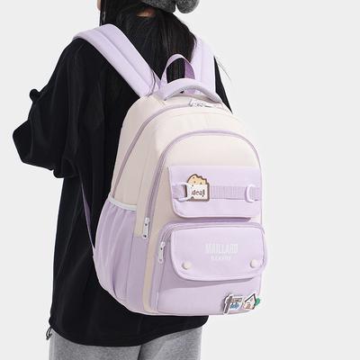 Schultasche Koreanische Version von hochwertiger Werkzeug-Schultasche, leicht wasserdicht, lastreduzierender Rückenrucksack, große Kapazität, modisch
