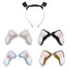 Cosplay Cartoon Hasenohren Form Bewegliche Ohren Haarreif Damen Stirnband für Ostern Halloween Cosplay Haarschmuck