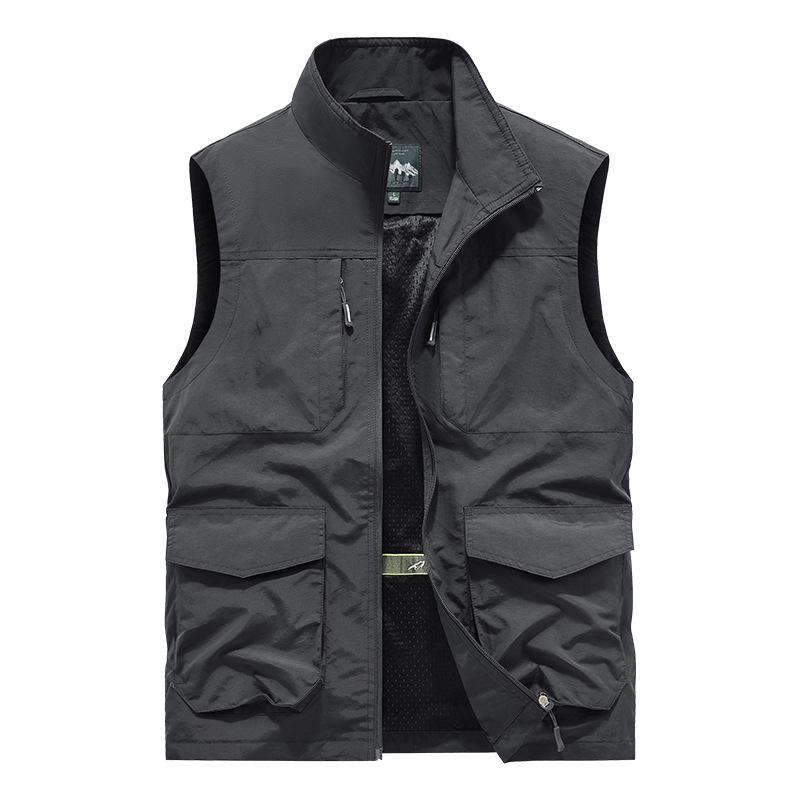 Men's Outdoor Quick-Dry Multi-Pocket Fishing & Photography Vest