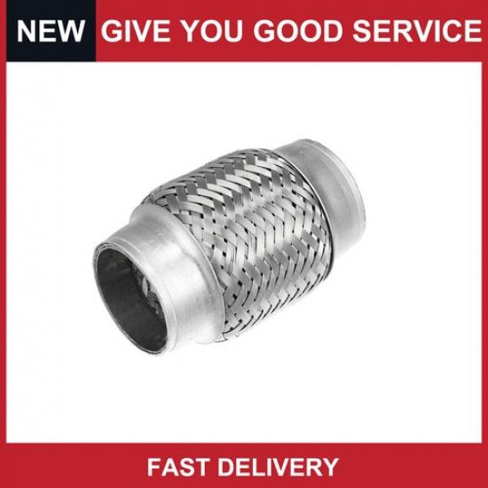 Universal 1.75 x4  Car Exhaust Pipe Tube Exhaust Joint Stainless Steel Pack of 1