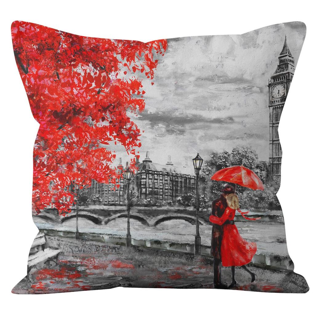 Lovers Valentine's Day Series Pillow Cover Sofa Pillow Car Cushion Cover