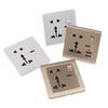 Universal Wall Socket With Led Light Switch 5 Hole Usb Wall Power Socket