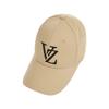 VARZAR Monogram Big Logo Overfit Buckle Cap Beige