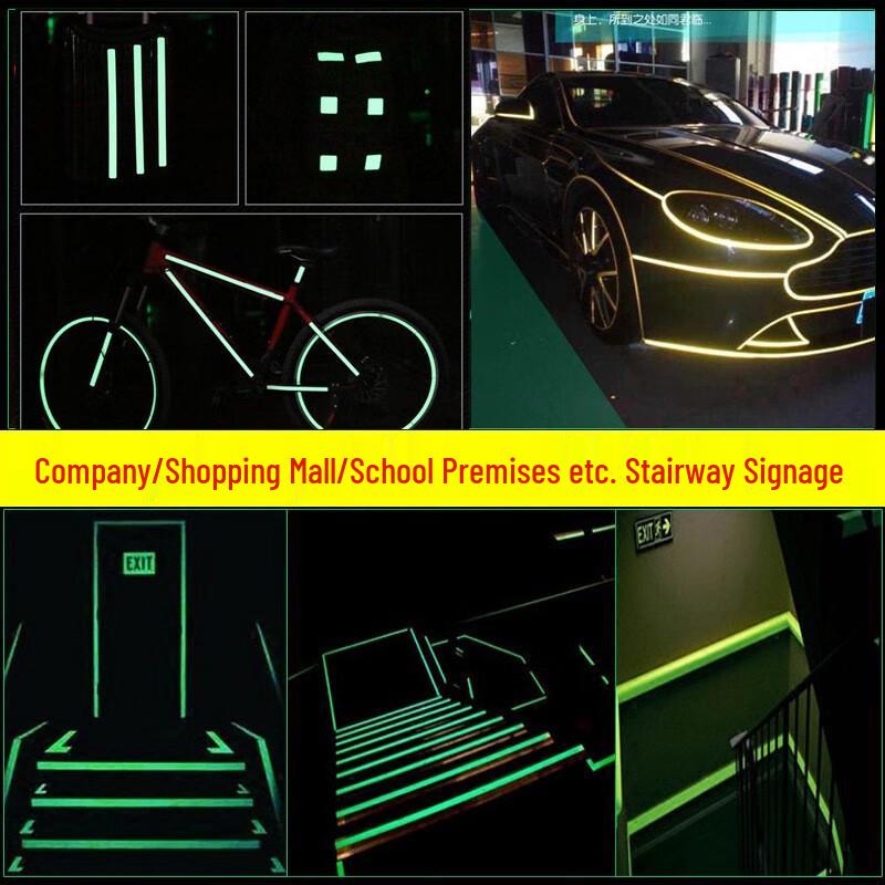 Glow-in-the-Dark Decorative Tape Strip for DIY and Stage Use