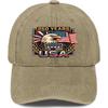 Years USA Eagle   Baseball Cap Washed Denim Adjustable Outdoor Hat