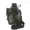 Junshi Outdoor Tactical Flat Water Bottle with Carry Bag, 1L