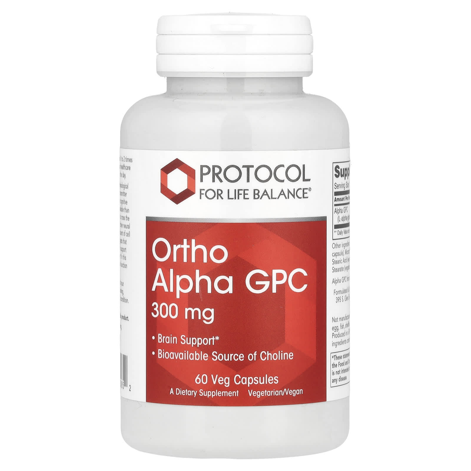 

Ortho Alpha Gpc, 300Mg, 60 Veggie Capsules