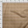 oneOone Cotton Flex Brown Fabric Chevron Craft Projects Decor Fabric Printed By The Yard 40 Inch