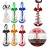 Aluminum Alloy Deck Pegs Spring-Loaded Fish Bone Tent Peg, Stake with Reusable Carabiner, Windproof Rope Buckle for Outdoor Camping Fixing