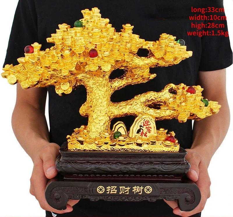 Feng Shui Fortune Tree Ornament Store Opening Money Tree Living Room Store Decorations