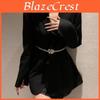 Elegant Metal Rose Flower Elastic Waist Belt For Women Perfect For Dresses And Suits