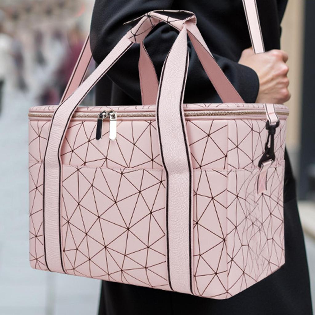 Insulated Lunch Bag Large Box Adults Keeps Drinks Cold Reusable Tote Cooling for Business