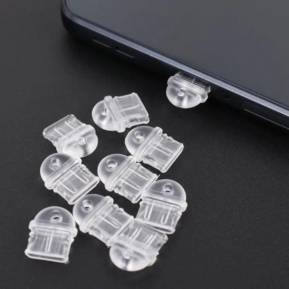 10pcs Type C Mobile Phone Dust Plug DIY Widgets Charging Port Protector  Phone Accessories