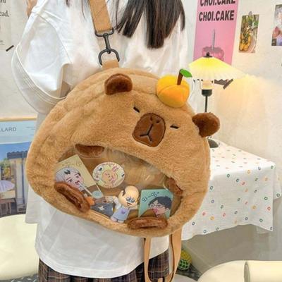 Shoulder Bag Transparent Doll Bag Wallet Anime Backpack Multifunction Capybara Itabag  Children