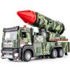 1/32 Simulated Alloy Truck Transport Launch Vehicle Model Child Toy Metal Diecast Pullback Transporter Car Gifts for Adult Kids