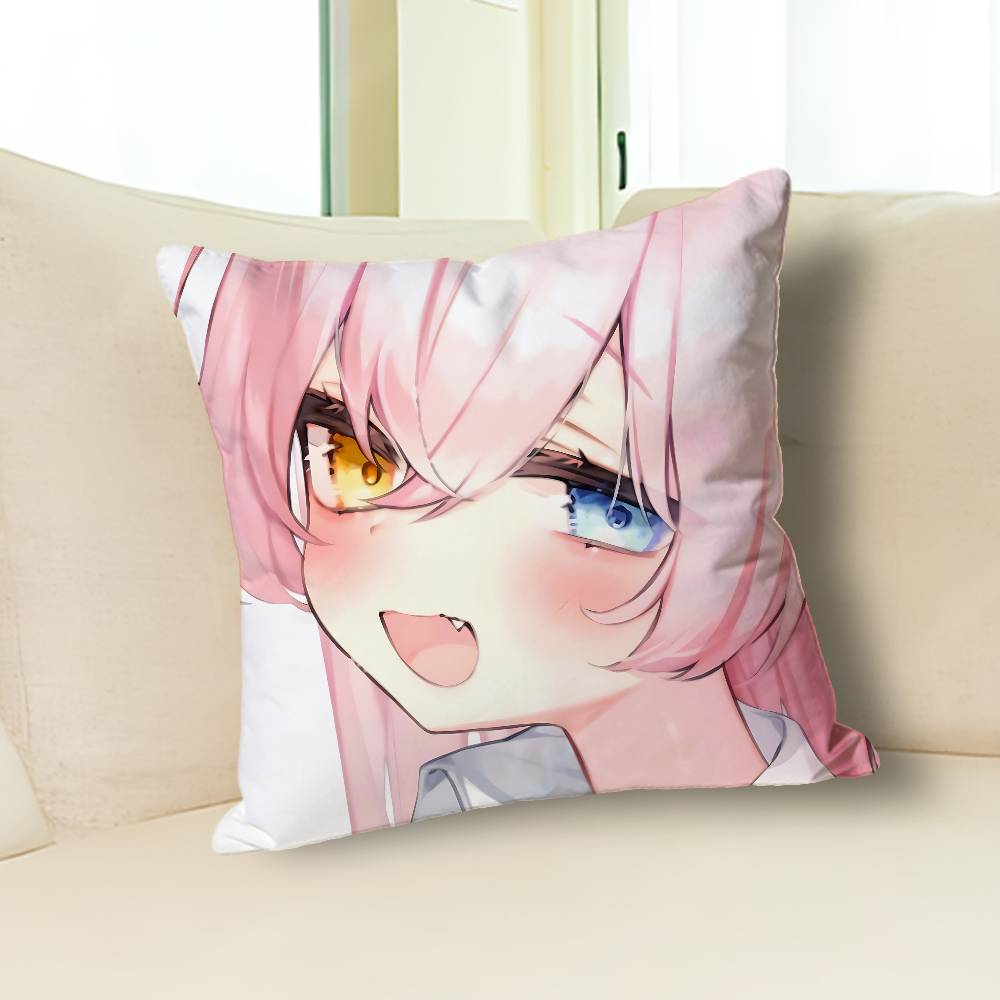 Cute T-Takanashi H-Hoshino Blue Print Pillow Case Aesthetic Bedroom Decor 30x30 40x40 45x45 50x50 60x60 65x65cm