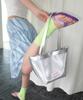 Funfromfun Mesh Basket Bag, Silver