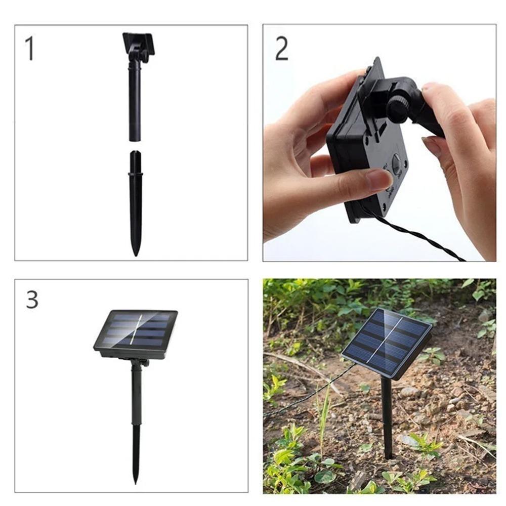 30m/20/10/5m Solar Waterproof Led Light Strip Outdoor Festoon Lamp Garden Fairy Garland String Christmas Decor Atmosphere Light